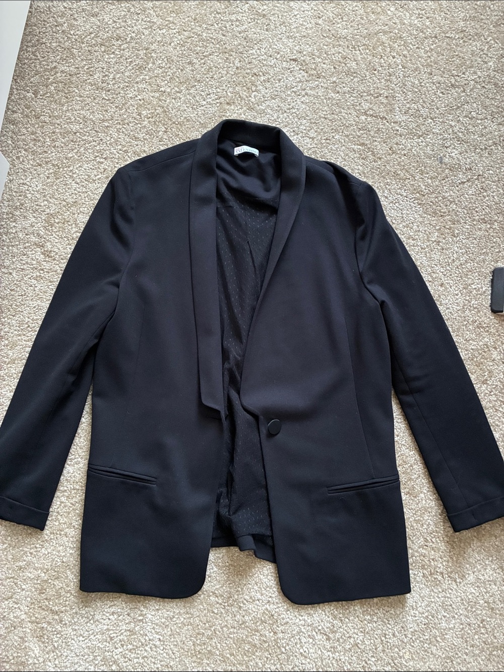 RED Valentino Women's Black Blazer Shawl Collar - Career